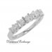 0.85 Ct Women's Round Cut Diamond Wedding Band Ring 14k